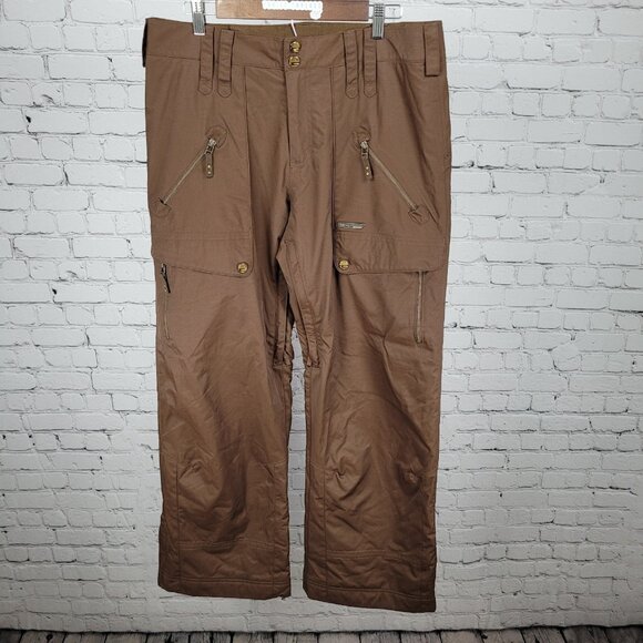 SIMS Snowboarding Brown Insulated Adjustable Waist Snow Pants Womens Size XL - Picture 1 of 16